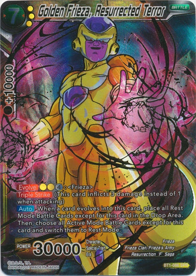 Golden Frieza, Resurrected Terror - BT1-086 - Special Rare (SPR) available at 401 Games Canada