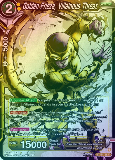 Golden Frieza, Villainous Threat - BT19-126 - Common (Foil) available at 401 Games Canada