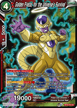 Golden Frieza, for the Universe's Survival - BT16-010 - Uncommon (Foil) available at 401 Games Canada