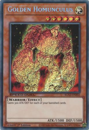 Golden Homunculus - SGX3-ENF02 - Secret Rare - 1st Edition available at 401 Games Canada