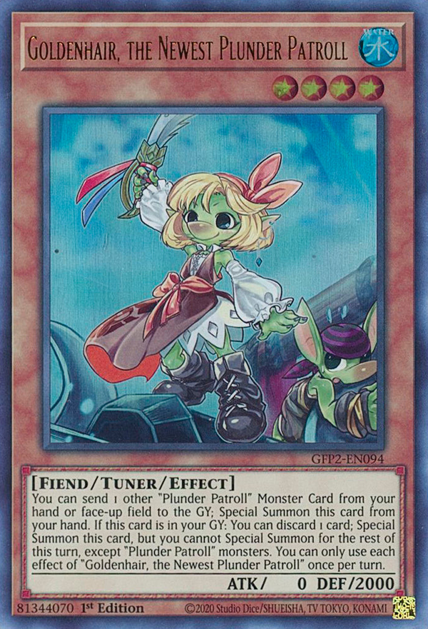 Goldenhair, the Newest Plunder Patroll - GFP2-EN094 - Ultra Rare - 1st Edition available at 401 Games Canada