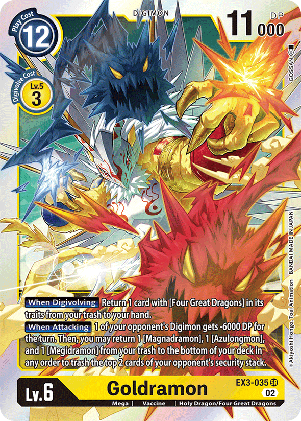 Goldramon - EX3-035 - Super Rare available at 401 Games Canada