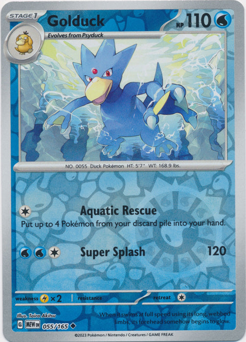 Golduck - 055/165 - Uncommon - Reverse Holo available at 401 Games Canada