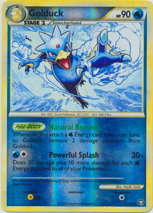 Golduck - 22/102 - Rare - Reverse Holo available at 401 Games Canada