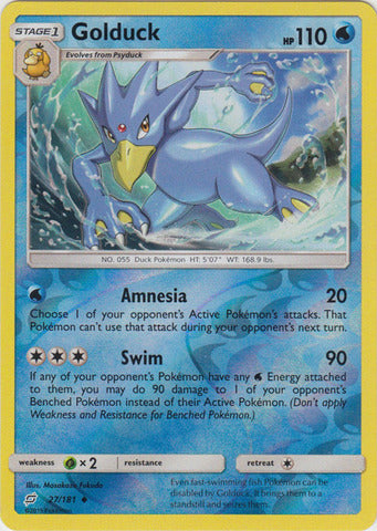 Golduck - 27/181 - Uncommon - Reverse Holo available at 401 Games Canada