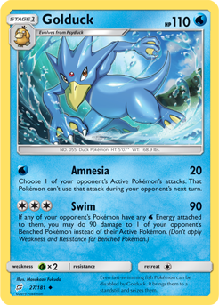 Golduck - 27/181 - Uncommon available at 401 Games Canada