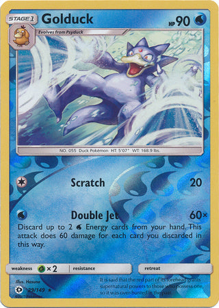 Golduck - 29/149 - Rare - Reverse Holo available at 401 Games Canada