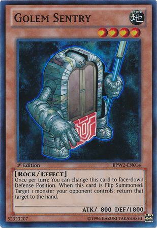 Golem Sentry - BPW2-EN014 - Super Rare - 1st Edition available at 401 Games Canada