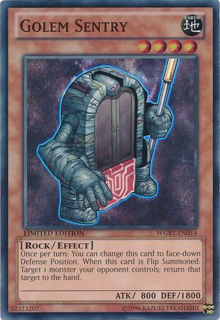 Golem Sentry - WGRT-EN014 - Super Rare - Limited Edition available at 401 Games Canada