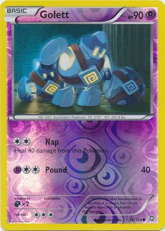 Golett - 58/124 - Common - Reverse Holo available at 401 Games Canada