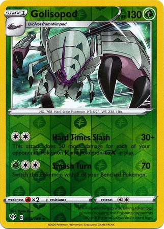 Golisopod - 018/189 - Holo Rare - Reverse Holo available at 401 Games Canada