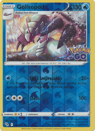 Golisopod - 026/078 - Holo Rare - Reverse Holo available at 401 Games Canada