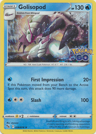 Golisopod - 026/078 - Holo Rare available at 401 Games Canada