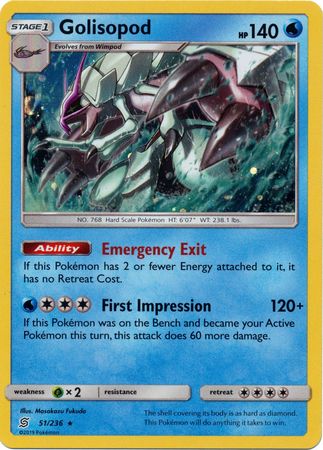 Golisopod - 51/236 - Alternate Holo - Promo available at 401 Games Canada