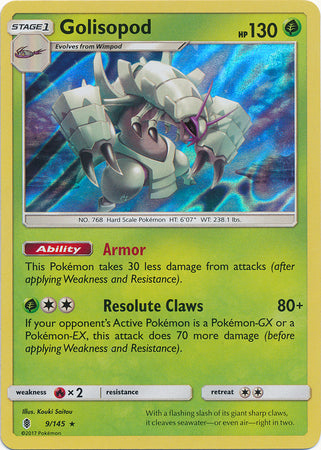 Golisopod - 9/145 - Holo Rare available at 401 Games Canada