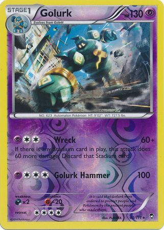 Golurk - 43/111 - Rare - Reverse Holo available at 401 Games Canada