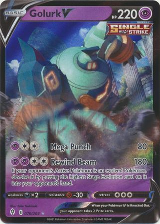 Golurk V - 070/203 - Ultra Rare available at 401 Games Canada