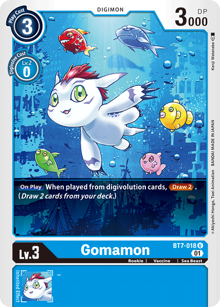 Gomamon - BT7-018 - Uncommon available at 401 Games Canada