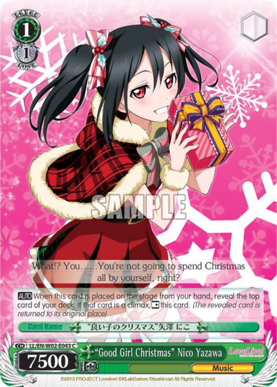 "Good Girl Christmas" Nico Yazawa - LL/EN-W02-E043 - Common available at 401 Games Canada