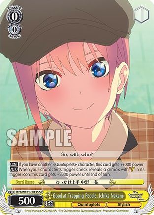 Good at Trapping People, Ichika Nakano (SR) - 5HY/W101-E013S - Super Rare available at 401 Games Canada