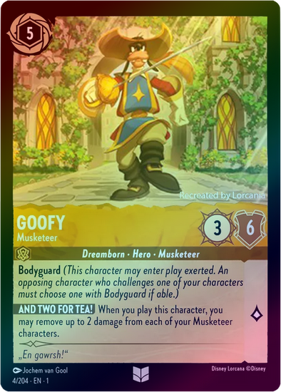 Goofy (Musketeer) - 4/204 - Uncommon (Foil) available at 401 Games Canada