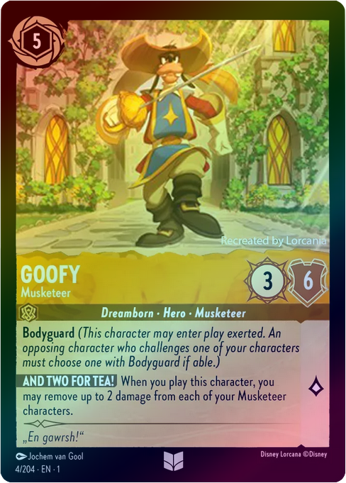 Goofy (Musketeer) - 4/204 - Uncommon (Foil) available at 401 Games Canada