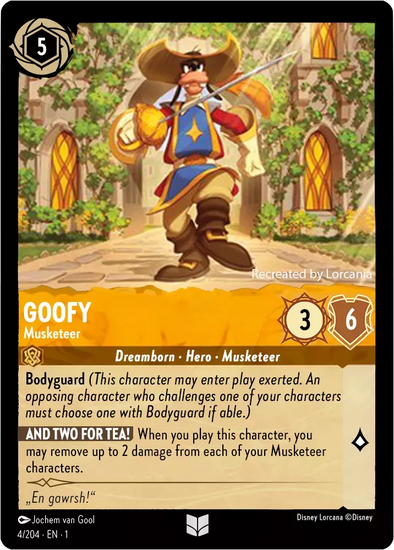 Goofy (Musketeer) - 4/204 - Uncommon available at 401 Games Canada