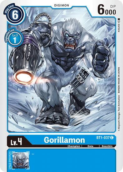 Gorillamon - BT1-037 - Common available at 401 Games Canada