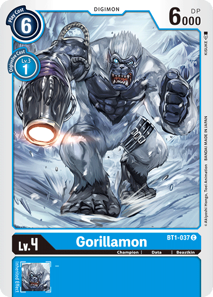 Gorillamon - BT1-037 - Common available at 401 Games Canada