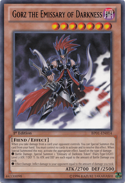 Gorz the Emissary of Darkness - BP01-EN014 - Rare - 1st Edition available at 401 Games Canada