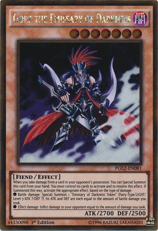 Gorz the Emissary of Darkness - PGL2-EN081 - Gold Rare - 1st Edition available at 401 Games Canada