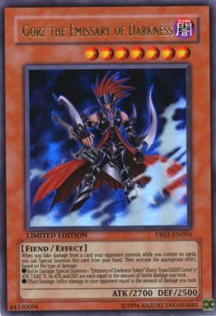 Gorz the Emissary of Darkness - YR01-EN003 - Ultra Rare available at 401 Games Canada
