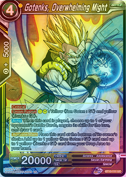 Gotenks, Overwhelming Might - BT10-111 - Uncommon (FOIL) available at 401 Games Canada