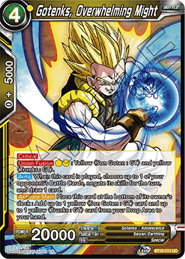 Gotenks, Overwhelming Might - BT10-111 - Uncommon available at 401 Games Canada