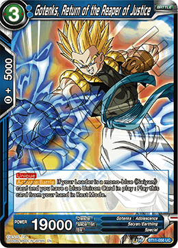 Gotenks, Return of the Reaper of Justice - BT11-056 - Uncommon (FOIL) (Reprint) available at 401 Games Canada