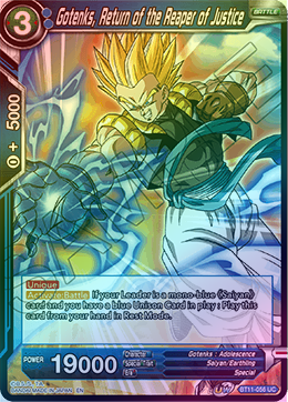 Gotenks, Return of the Reaper of Justice - BT11-056 - Uncommon (FOIL) available at 401 Games Canada