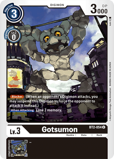 Gotsumon - BT2-054 - Uncommon available at 401 Games Canada