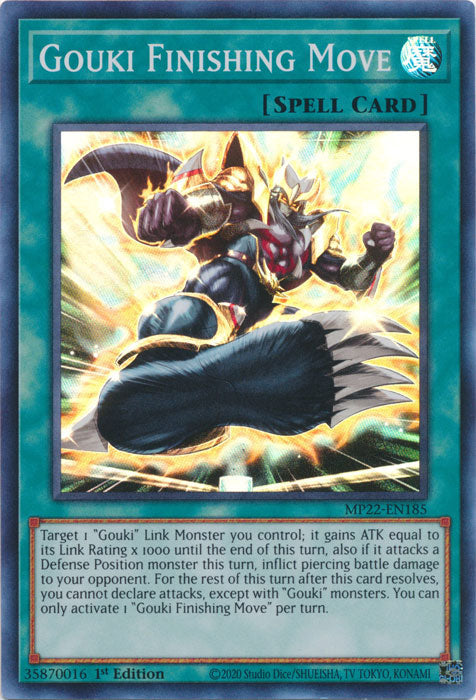 Gouki Finishing Move - MP22-EN185 - Super Rare - 1st Edition available at 401 Games Canada