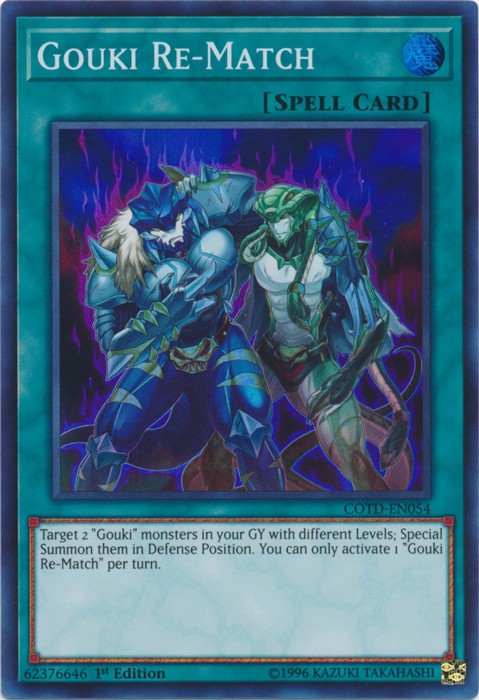 Gouki Re-Match - COTD-EN054 - Super Rare - 1st Edition available at 401 Games Canada