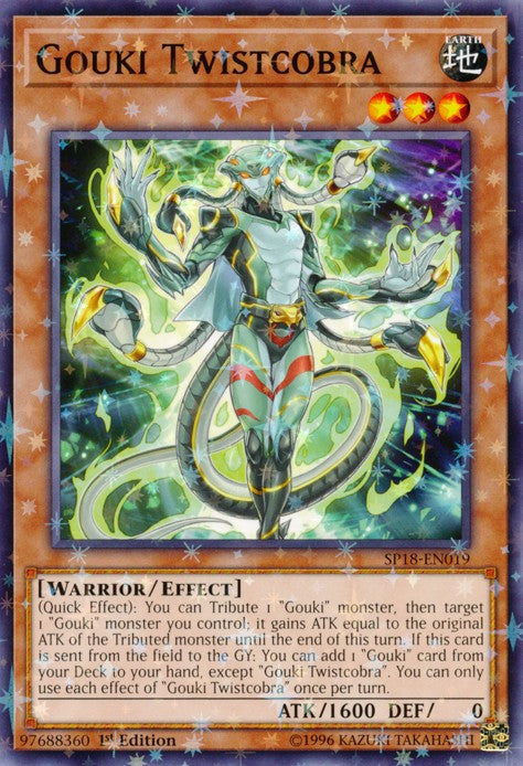 Gouki Twistcobra - SP18-EN019 - Starfoil Rare - 1st Edition available at 401 Games Canada