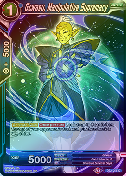 Gowasu, Manipulative Supremacy - DB2-058 - Common (FOIL) available at 401 Games Canada