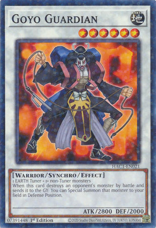 Goyo Guardian - HAC1-EN021 - Duel Terminal Normal Parallel Rare available at 401 Games Canada