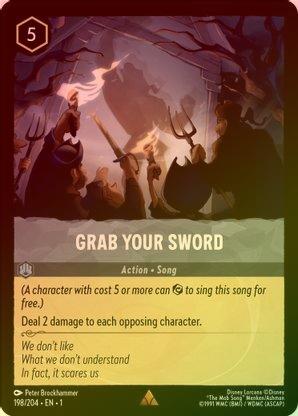 Grab Your Sword - 198/204 - Rare (Foil) available at 401 Games Canada