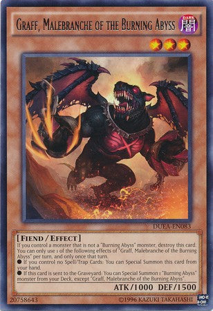 Graff, Malebranche of the Burning Abyss - DUEA-EN083 - Rare - Unlimited available at 401 Games Canada