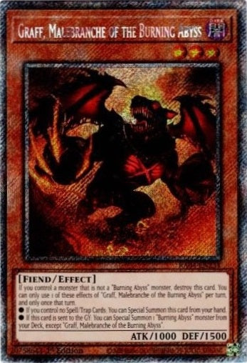 Graff, Malebranche of the Burning Abyss (Platinum Secret Rare) - RA04-EN234 - Platinum Secret Rare - 1st Edition