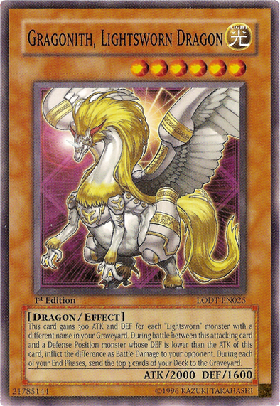 Gragonith, Lightsworn Dragon - LODT-EN025 - Common - 1st Edition available at 401 Games Canada