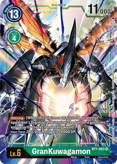 GranKuwagamon (Alternate Art) - BT1-083 - Promo available at 401 Games Canada