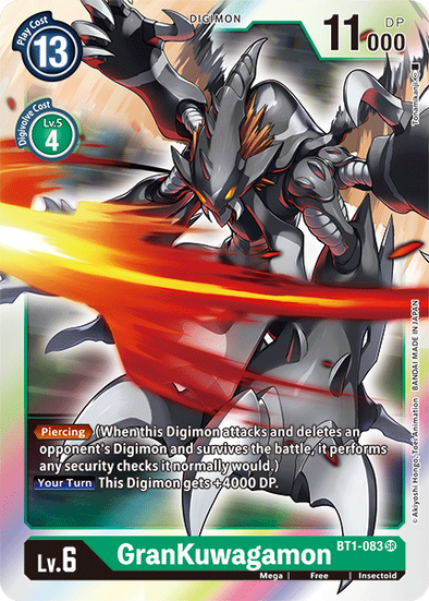 GranKuwagamon - BT1-083 - Super Rare available at 401 Games Canada