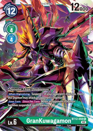 GranKuwagamon - BT12-056 - Rare available at 401 Games Canada