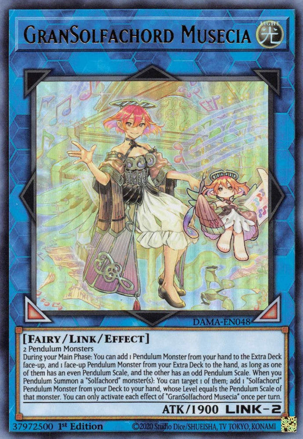 GranSolfachord Musecia - DAMA-EN048 - Ultra Rare - 1st Edition available at 401 Games Canada